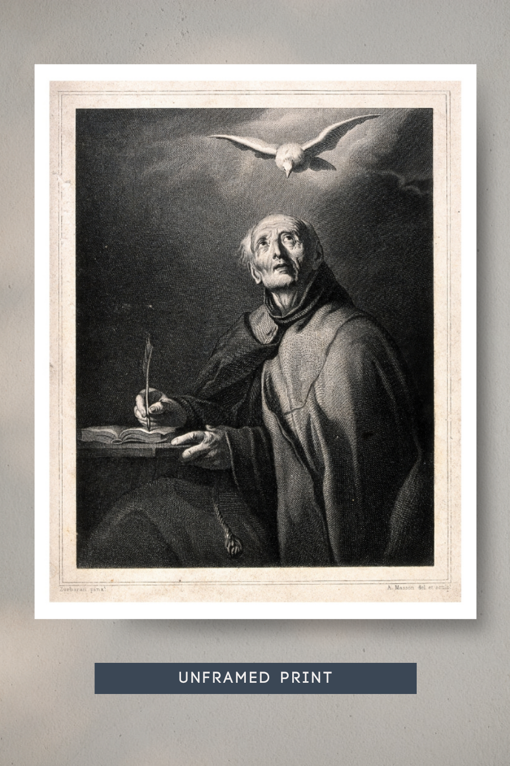 Saint Peter of Alcántara | Linen Texture Print